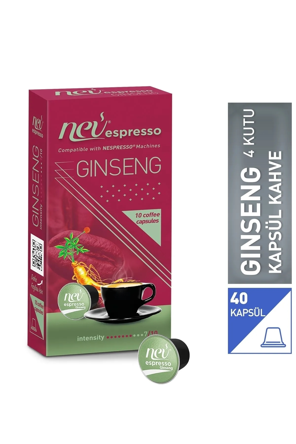 Nev%20espresso%20Ginseng%20Kapsül%20Kahve%204%20Kutu%2040%20adet