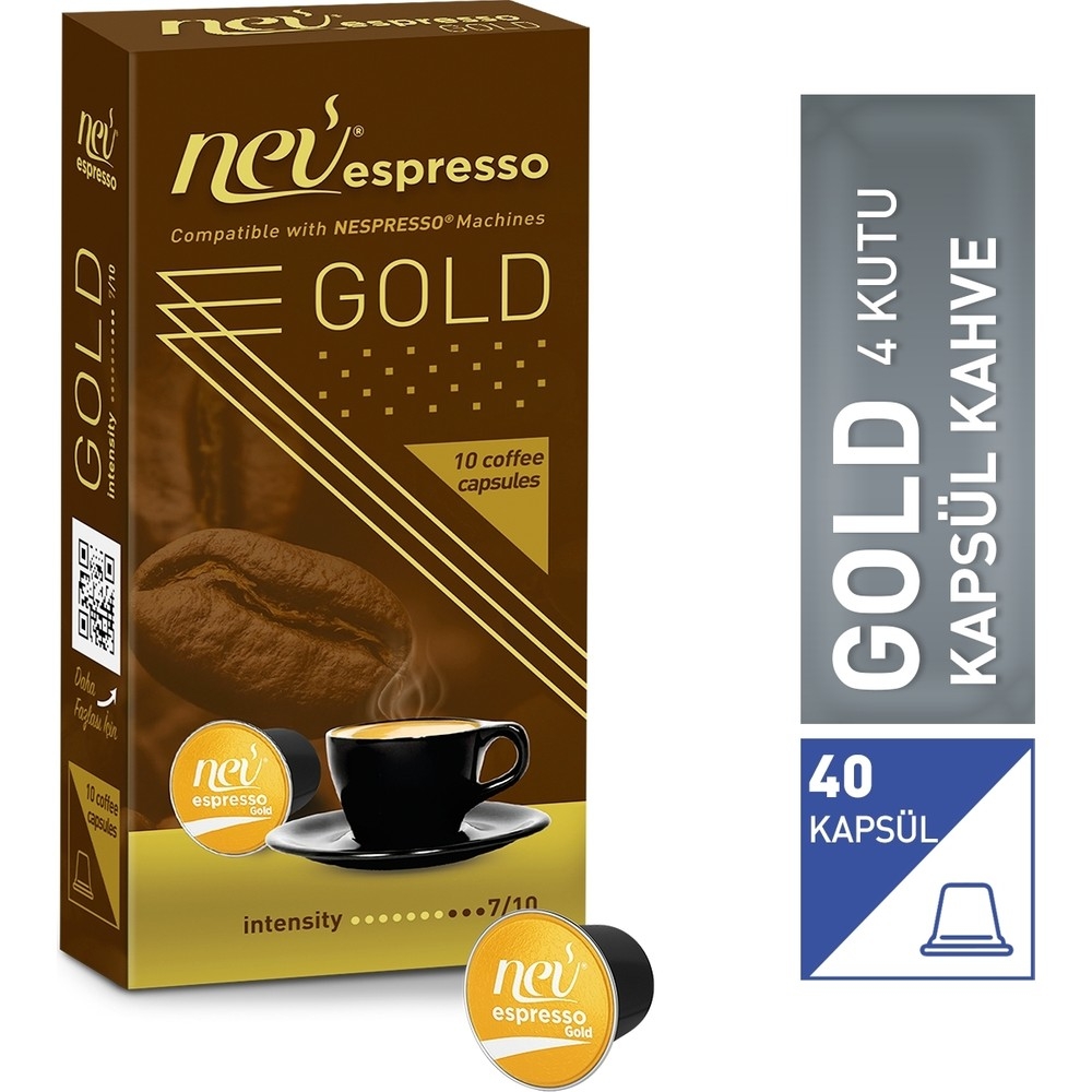 Nev%20espresso%20Gold%20Kapsül%20Kahve%204%20Kutu%2040%20adet