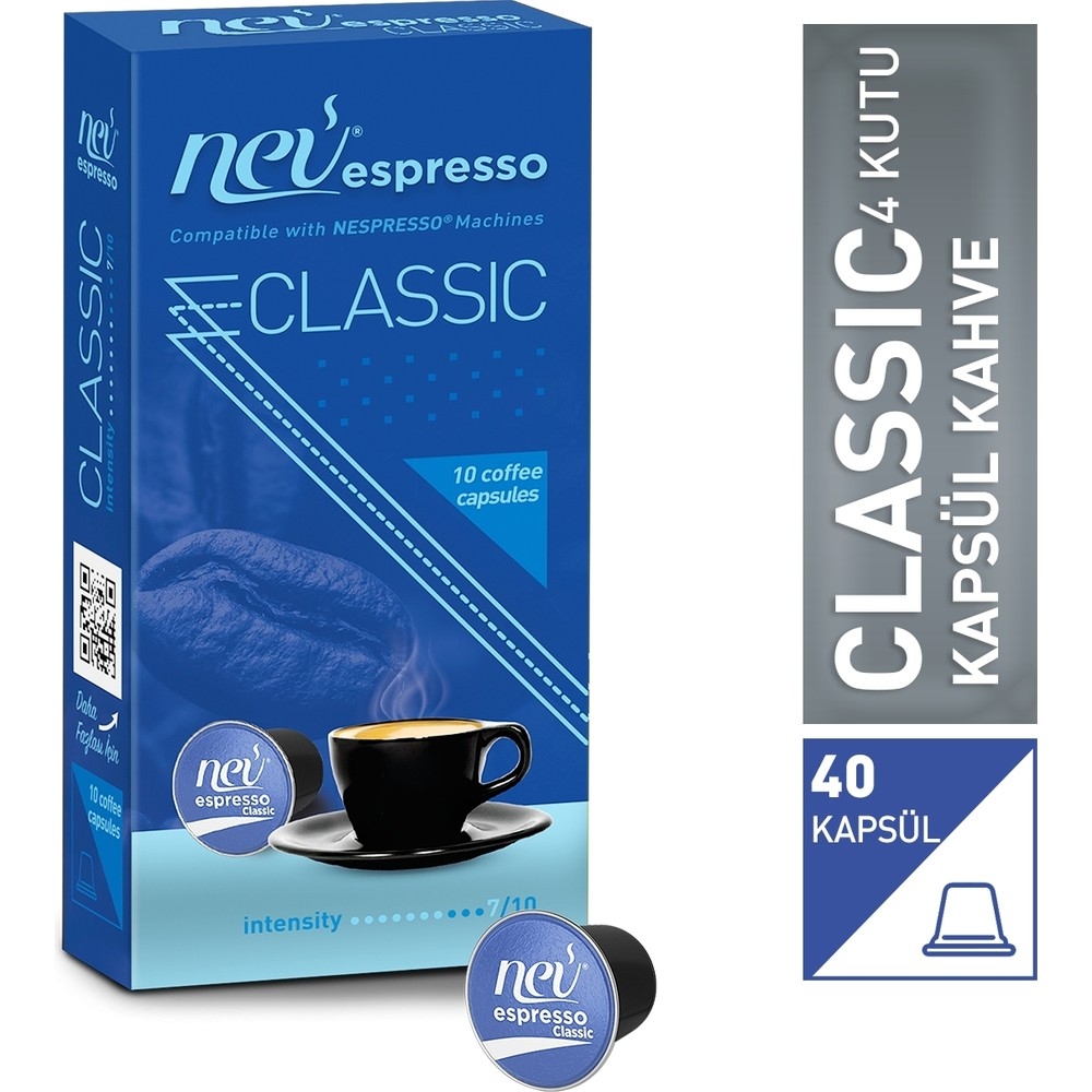 Nev%20espresso%20Klasik%20Kapsül%20Kahve%204%20Kutu%2040%20adet%20