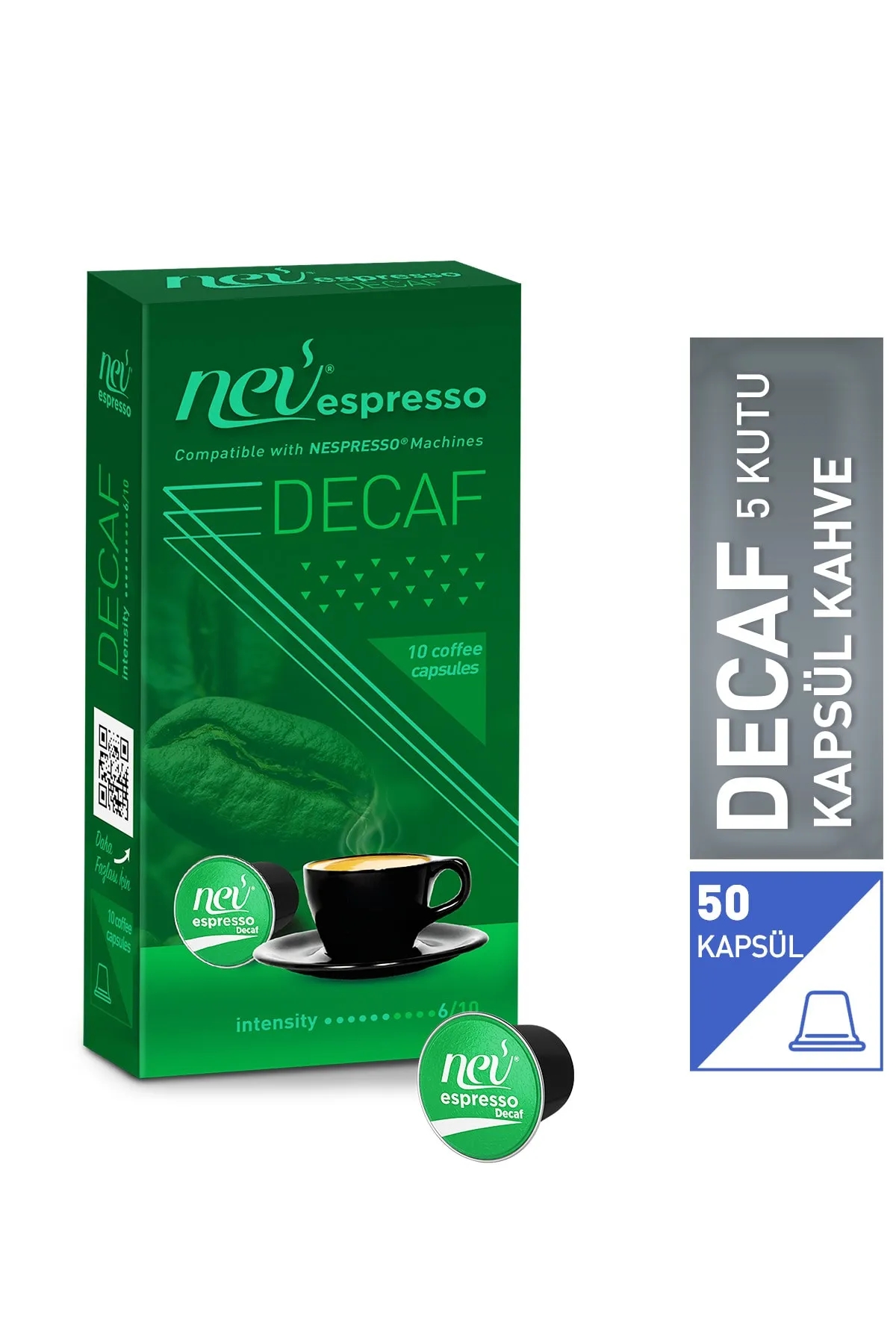 Nev%20espresso%20Decaf%20Kapsül%20Kahve%205%20Kutu%2050%20adet