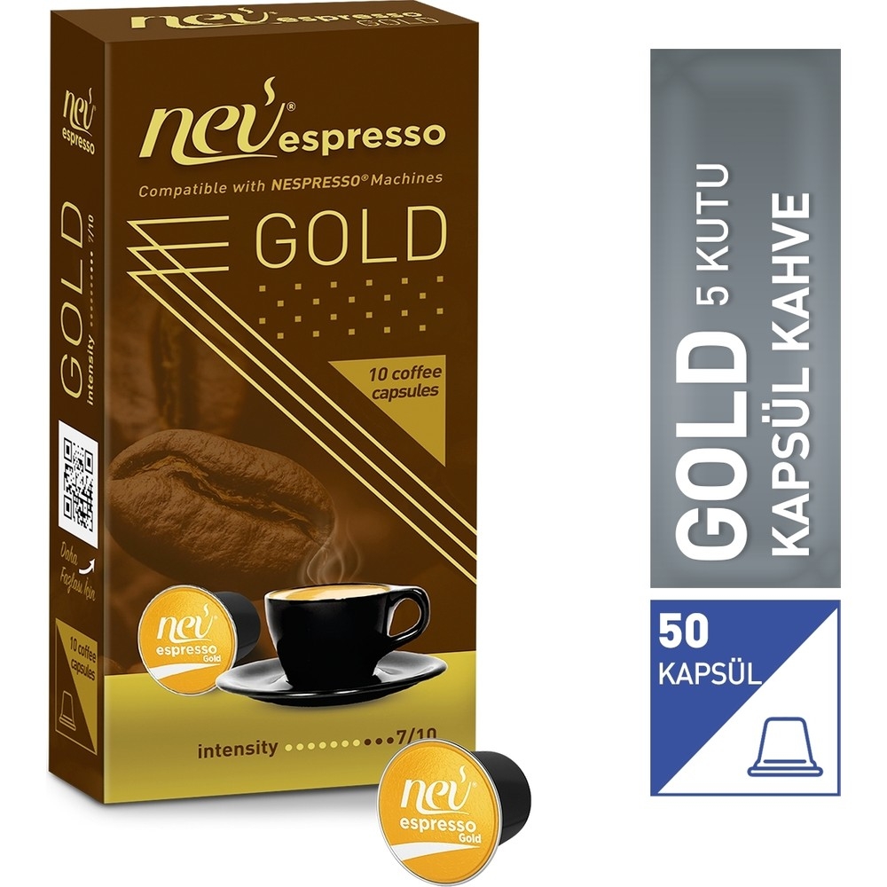 Nev%20espresso%20Gold%20Kapsül%20Kahve%205%20Kutu%2050%20adet