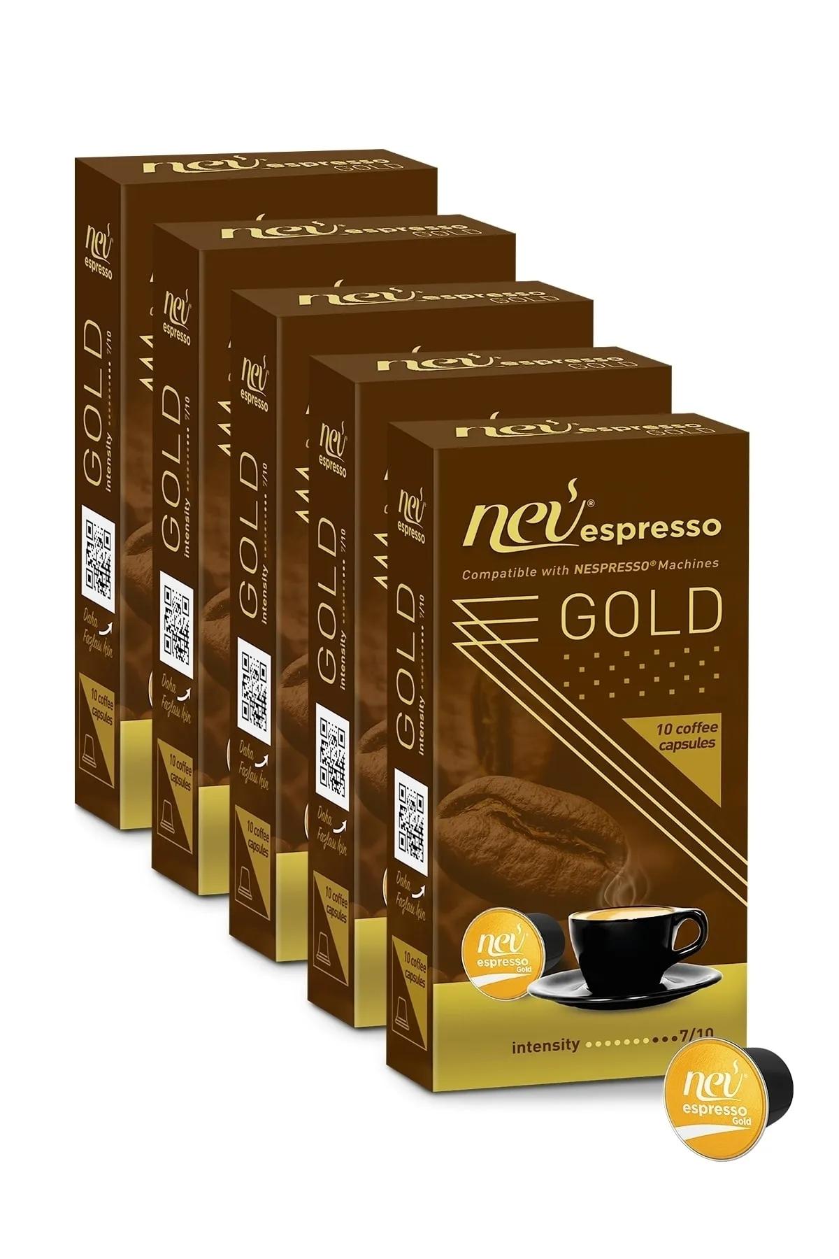 Nev%20espresso%20Gold%20Kapsül%20Kahve%205%20Kutu%2050%20adet