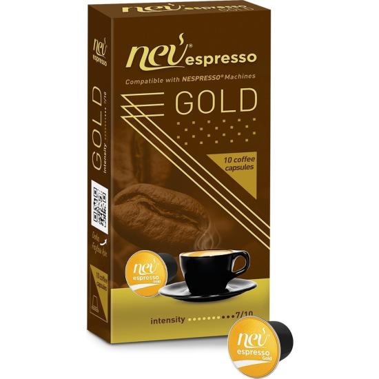 Nev espresso Gold Kapsül Kahve 1 Kutu 10 adet 