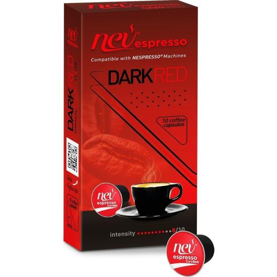 Nev espresso DarkRed Kapsül Kahve 1 Kutu 10 adet 